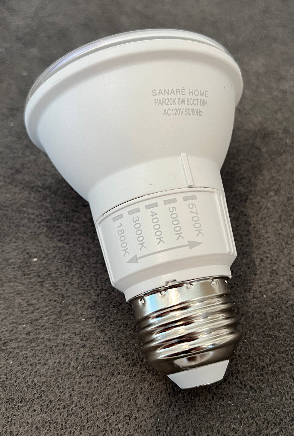 Circadian LED Light Bulb | PAR20, 6W, 5-CCT Tunable (1800K–5700K)
